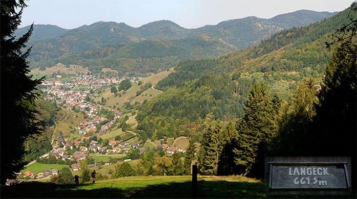 Münstertal im südlcihen Schwarzwald